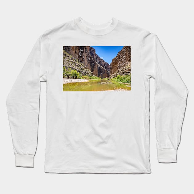 Santa Elena Canyon Long Sleeve T-Shirt by Gestalt Imagery